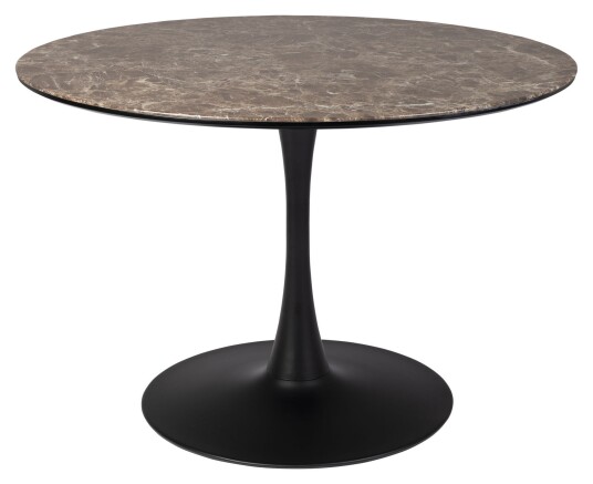 homii Maru Spisebord m. marmor-look/ MDF bordplate H75xØ110 - Brun Unoliving
