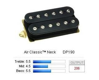 Dimarzio Dp190bk Pickup Humbucker Air Classic/neck Svart