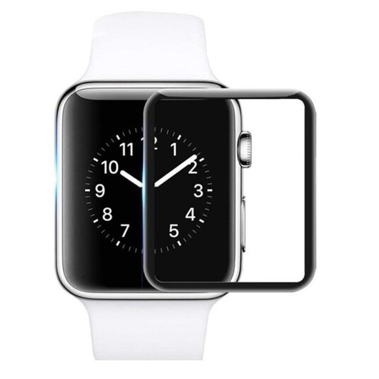 INCOVER Apple Watch 8 / 7 (41mm) Herdet glass - Skjermbeskytter - Svart Kant