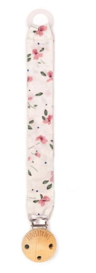 Smallstuff Smokkesnor i stoff Hvit med roseblomster