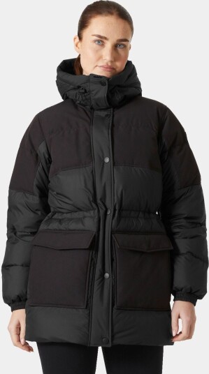 Helly Hansen Escape Dunparkas Dame Svart Hvit XL Helly Hansen Escape Dunparkas Dame Svart Hvit XL
