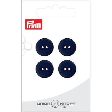 Prym flat plastknapp Navy 15 mm 4 stk Prym flat plastknapp Navy 15 mm 4 stk