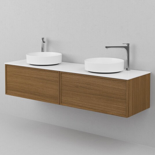 INR Iconic Nordic Rooms Air Wood Servantskap 2 Hel Front med Skuffer B1592xh350xd450mm Dark oak / 160cm