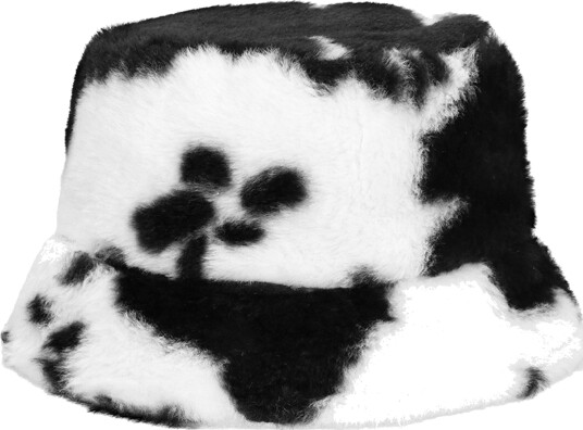 Boland Party Partners Bucket Hat i fuskepels med kumønster One size 44767