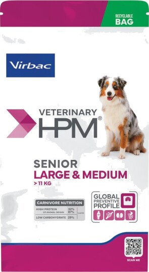 Virbac Tørrfôr Veterinary Senior Hpm Dog Large & Medium 12 kg