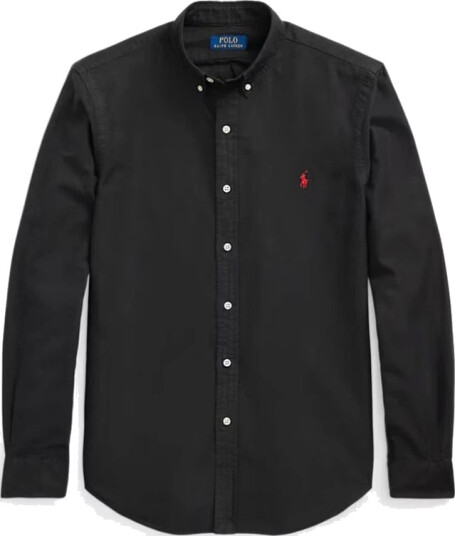 Polo Ralph Lauren Slim Fit Oxford Shirt Black XXL