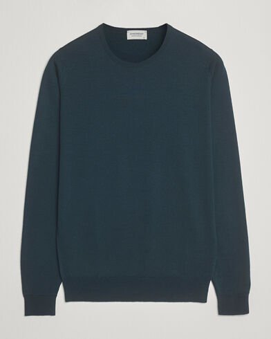John Smedley Lundy Extra Fine Merino Crew Neck Richardson Green