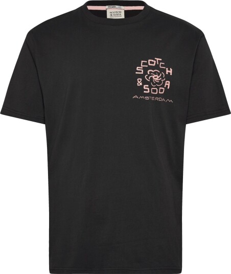 Scotch & Soda Front And Back Artwork Relaxed Fit T Shirt Black L Scotch & Soda Front And Back Artwork Relaxed Fit T Shirt Black L