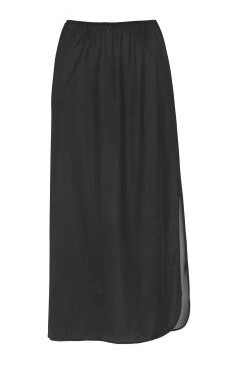 Damella Long Waist Slip 90 cm Svart viskose 50 Dame
