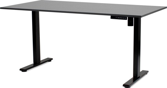 Hæve Sænkebord Cadet 80X160 Cm, Antracit, Sort Stel