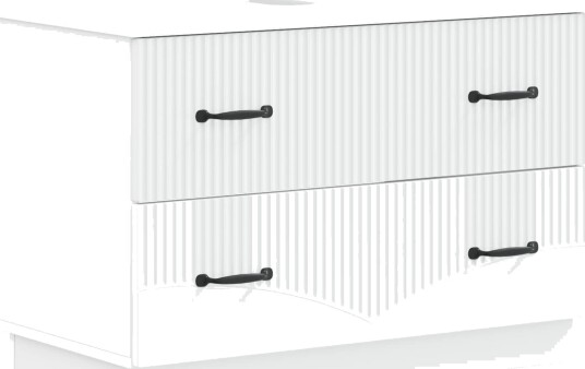 vidaXL Baderomsvaskeskap HOORN Hvit 82 x 41 x 56 cm Konstruert tre