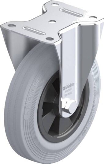 Blickle 62984 B-Vpp 200R-Sg Fast Hjul, Hjuldiameter 200 Mm, Bæreevne Maks. 205 Kg, 1 Stk
