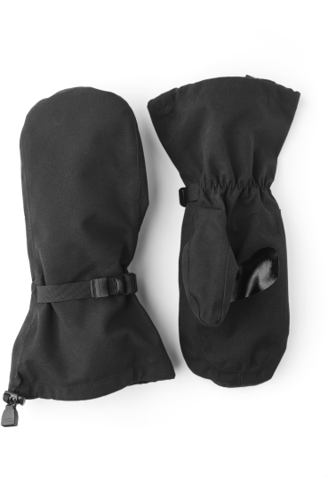 HestraJob Seam Sealed Shell mitt Glove Black 11 HestraJob Seam Sealed Shell mitt Glove Black 11
