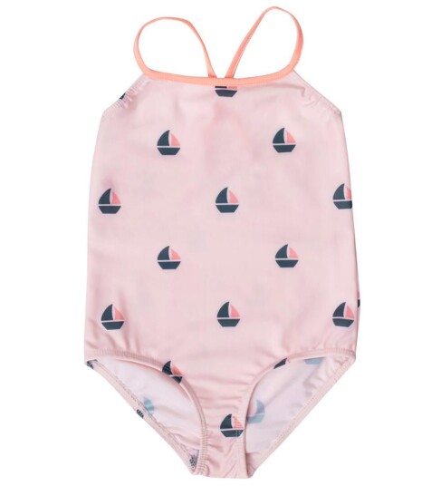 Petit Crabe Badedrakt Barbara UV50+ Rose Båt 3 4 år 98 104 Badetøy Rosa