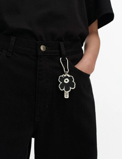 Marimekko Aallokas Unikko Black ONE SIZE