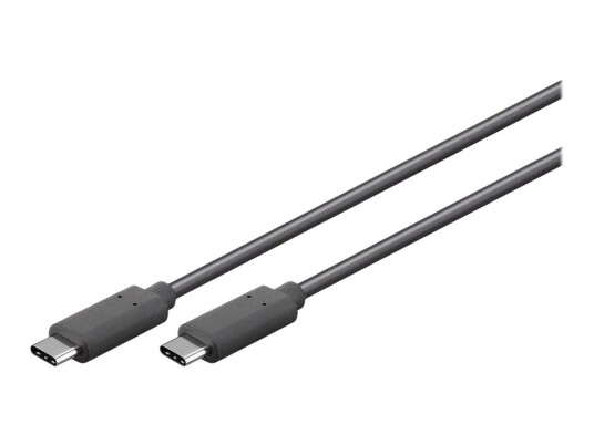 MicroConnect USB-C 3.2 Gen 2 1m Kabel - Svart med 100W Power Delivery