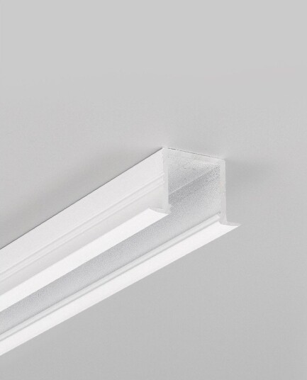 Topmet 2m alu profil SMART IN16 BC3/U4 Hvit lakkert innfelt LED skinne Topmet 2m alu profil SMART IN16 BC3/U4 Hvit lakkert innfelt LED skinne