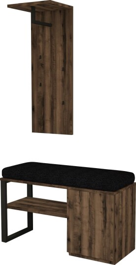 Uniqo Hallstativsett 35x90x35 cm Antikk valnøtt
