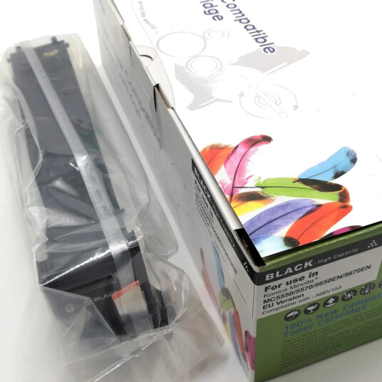 TB Toner Sort (12.000 sider) erstatter Konica-Minolta A06V153 TB Premium toner