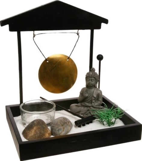 Atmosphera Zen Garden Med Buddha-Figur 12X15 Cm