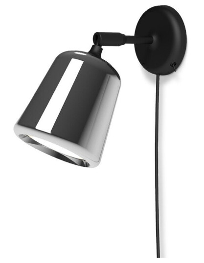 New Works Material Vegglampe Stainless Steel