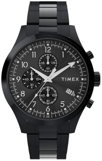 Timex Herreklokke TW2Y01600 Trend Sort/Stål Ø43 mm