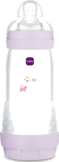 MAM Easy Start Tåteflaske Antikolikk 320 ml, Rosa