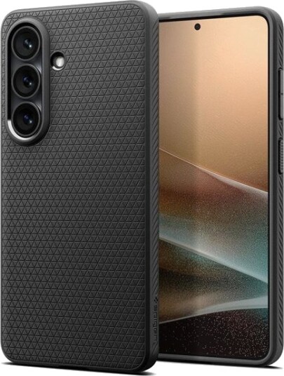 Spigen Liquid Air TPU-deksel for Samsung Galaxy S26 - Svart, Slankt & Støtsikkert