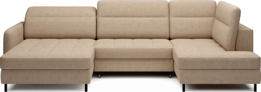 Berrto Sofa med Divan og Sjeselong 5 seters   Beige