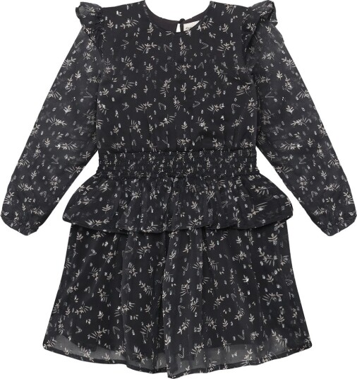 Minymo Dress Dobby ASPHALT 140