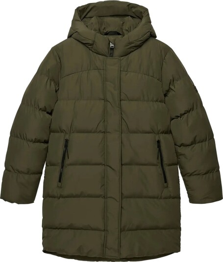 Superdry Hooded Sports Puffer Mid Jkt WASHED KHAKI 8