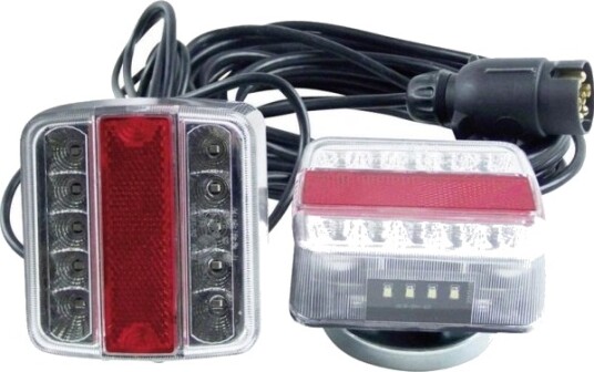 Berger & Schröter Belysningssett 7 Polet Blink Bremselys Baklys Skiltlys Bak 12 V Transparent Inkl. Magnetfeste Klart Glass Berger & Schröter Belysningssett 7 Polet Blink Bremselys Baklys Skiltlys Bak 12 V Transparent Inkl. Magnetfeste Klart Glass