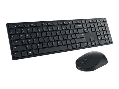 DELL Pro KM5221W - tastatur- og mussett - Kanadisk fransk - svart Inn-enhet