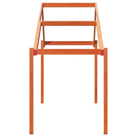 Tak for barneseng voksbrun 213x85,5x144,5 cm heltre furu