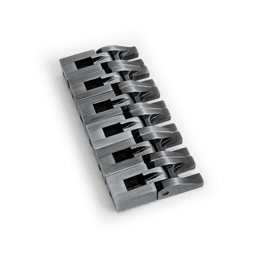 Floyd Rose Frx Bridge Saddles Set Antique Silver