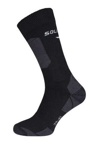 Solid Gear Performance Winter Strømpe svart / grå, merinoull, 2-pakning 39-42, Klær