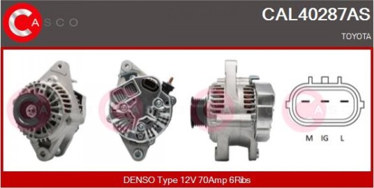Dynamo CASCO CAL40287AS Dynamo CASCO CAL40287AS