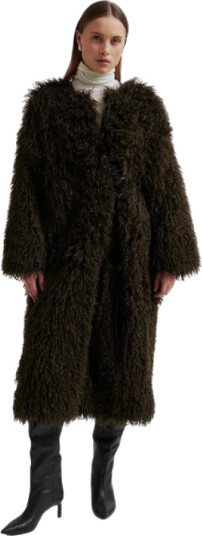 Second Female Frakk av juksepels Ophie Coat Brun