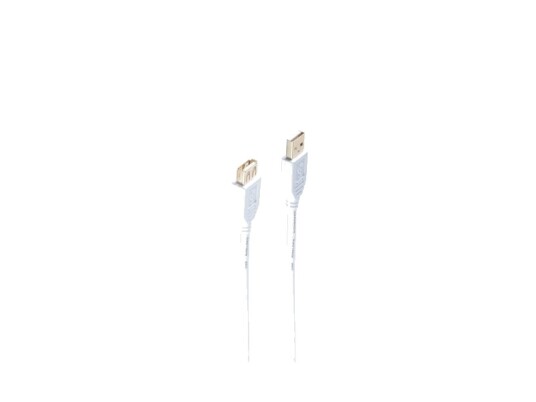 Shiverpeaks ®-Basic-S--Usb Forlengelse Type A Hann Til Type A Hunn High Speed Gullbelagte Kontakter Usb 2.0 Hvit 5,0M Bs77125-W