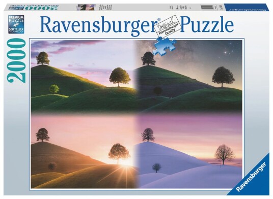 Ravensburger Puslespill 2000 Årstider illustrasjon Ravensburger