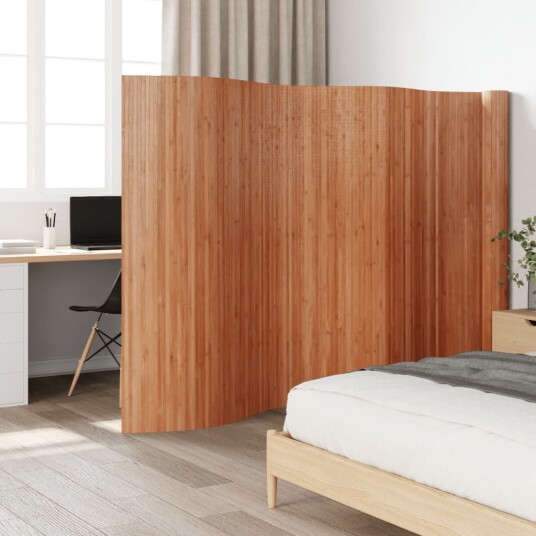  Romdeler brun 165x800 cm bambus 377013