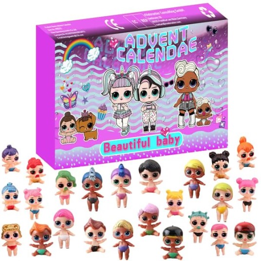 Adventskalender 24 dager Jule blindboks baby