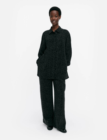 Marimekko Runsas Piirto Unikko - Black - 34
