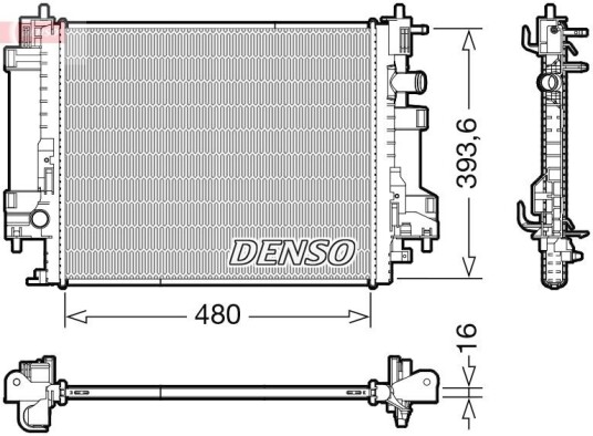 Radiator DENSO DRM23117 Radiator DENSO DRM23117