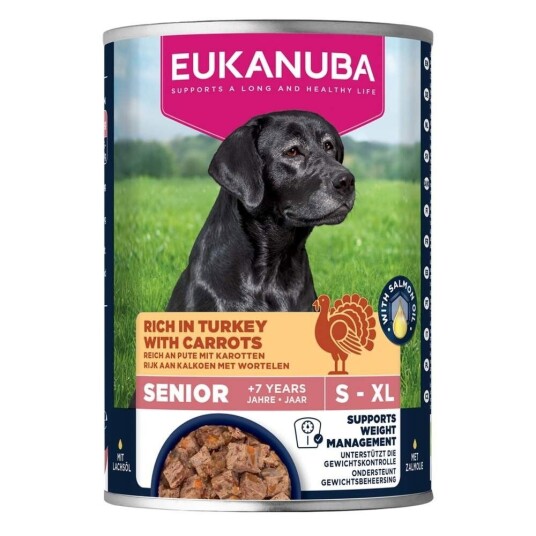 Eukanuba Våtfôr til Senior Hunder med Kalkun og Gulrøtter 400g Eukanuba Våtfôr til Senior Hunder med Kalkun og Gulrøtter 400g