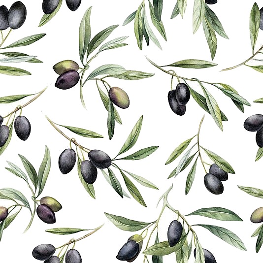 Jernia Serviett 33x33cm branches with olives