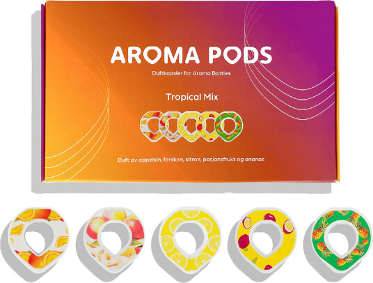 Aroma Pods duftkapsler til flaske tropisk miks 5 stk Aroma Pods duftkapsler til flaske tropisk miks 5 stk