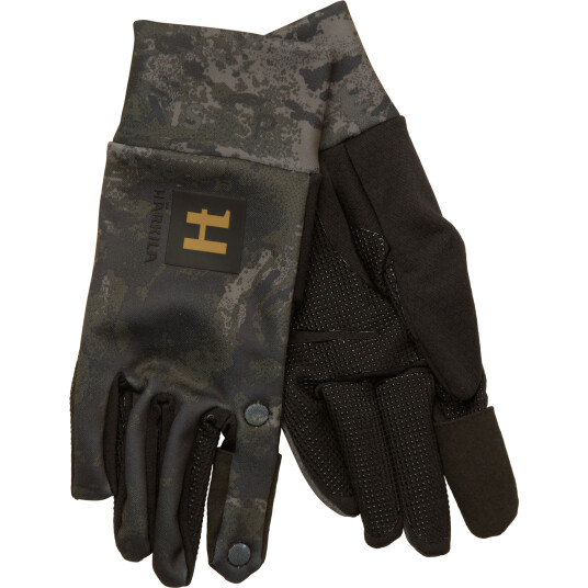 Härkila Men's  Noctyx Camo Fleece Glove Axis Msp Black XL, Axis Msp®Black
