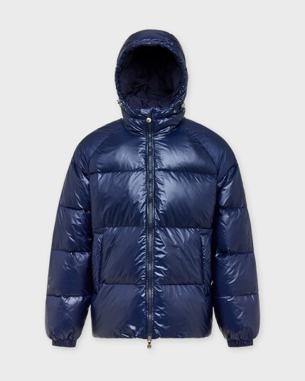 Pyrenex Sten Hooded Puffer Jacket Amiral Pyrenex Sten Hooded Puffer Jacket Amiral