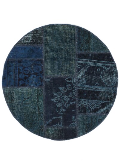 Håndknyttet. Opphav: Persia / Iran Patchwork Teppe Ø 100